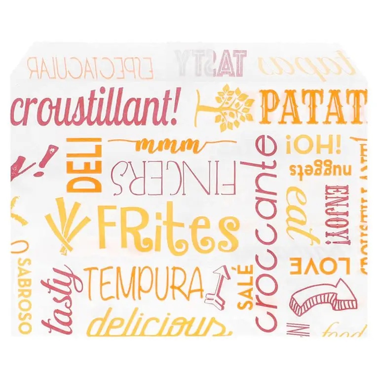 Sachet à frites - Parole - Dimensions 12x9cm /1000