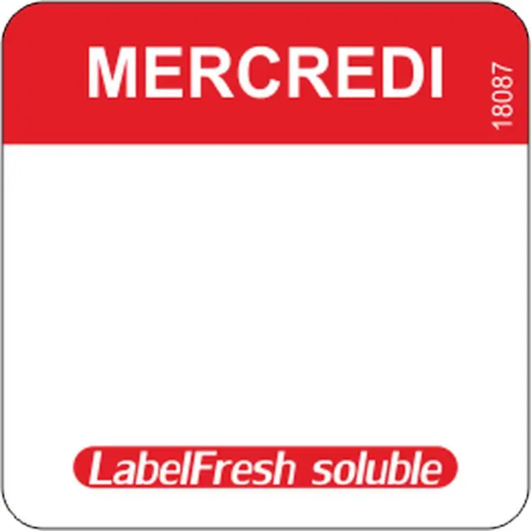 LF Easy Dissolvable - 500 labels - Mercredi
