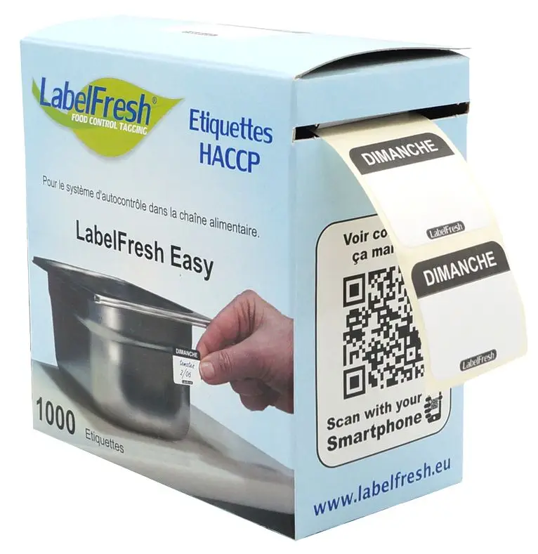 LabelFresh Easy - 1000 labels - dimanche
