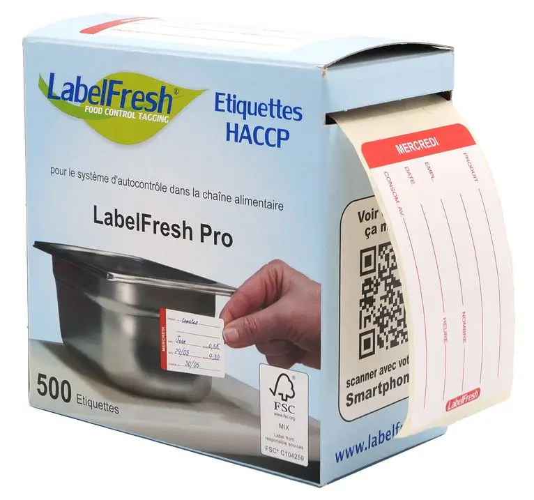 LabelFresh Pro - 500 labels - mercredi