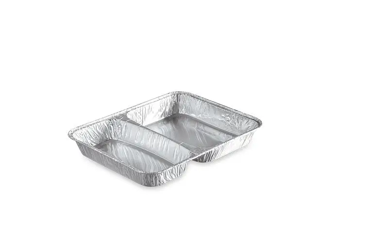 Plats Aluminium 2 Compart. /1000