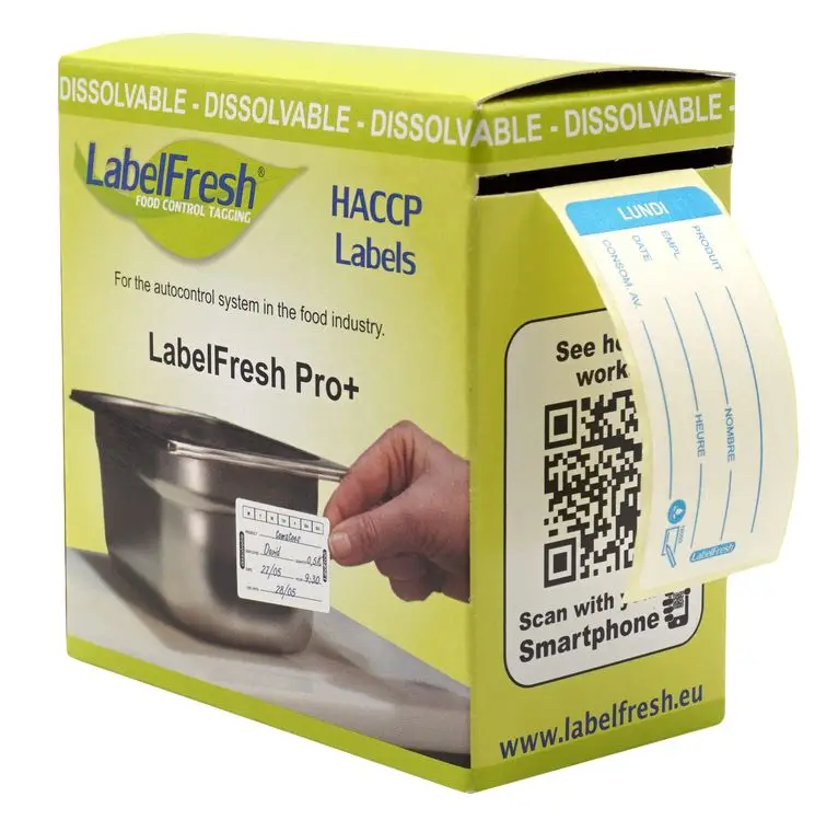 250 LabelFresh Pro Dissolvable -30x60mm-Lundi