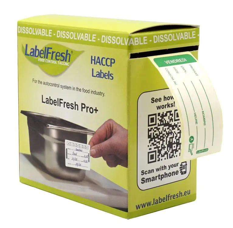 250 LabelFresh Pro Dissolvable -30x60mm-Vendredi