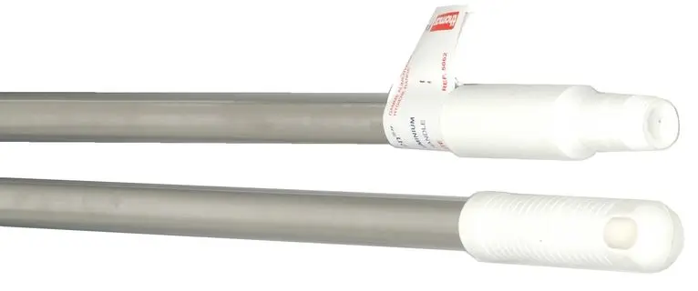 Manche Alu / 140cm / Anodisé / Embout Blanc