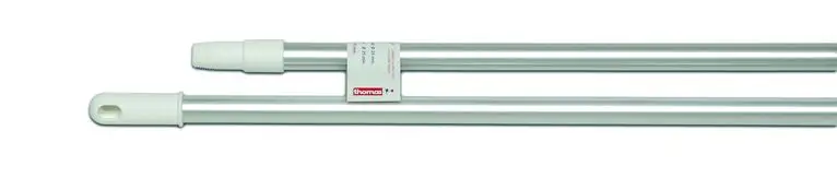 Manche Alu - 140cm - Embout blanc - Spécial CHR