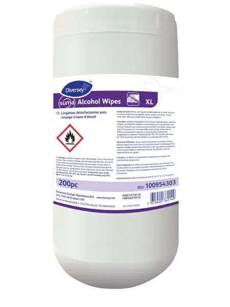 Lingette - Prêt à l'emploi - Désinfection Toute surface - Boite de 200