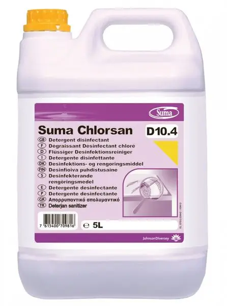 Dégraissant Désinfectant Bactéricide Suma ChlorSan D10.4 / 5l