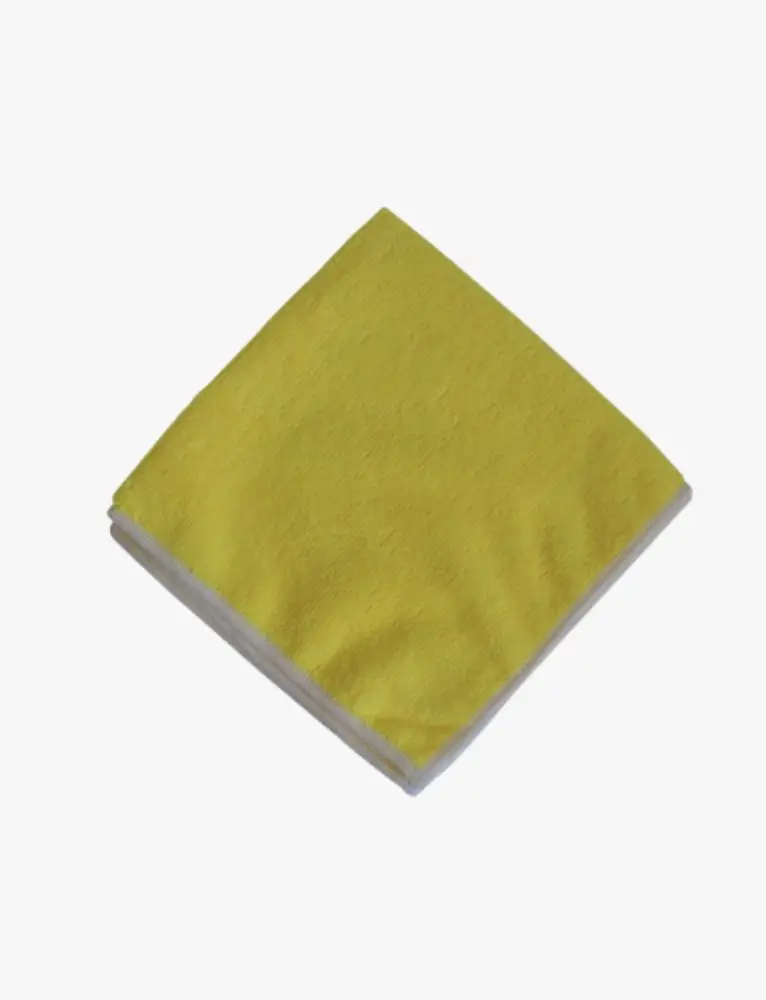 Lavette microfibre 38X38 jaune/5 230 gr/m2