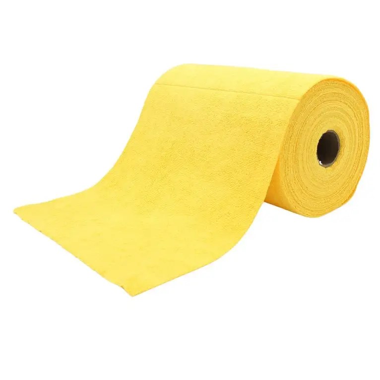 Bobine Essuyage Microfibre Jaune