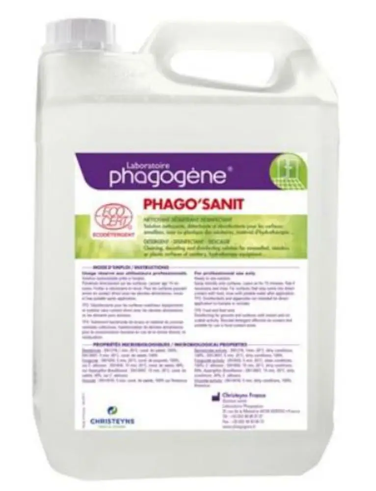 Détergent Désinfectant Sanitaire & Inox Phago Sanit /5l