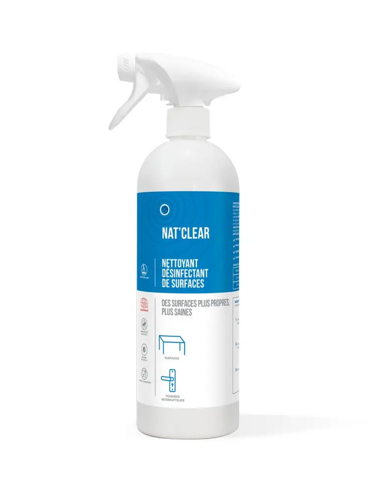 Nettoyant Désinfectant Surfaces Nat'Clear /750ml