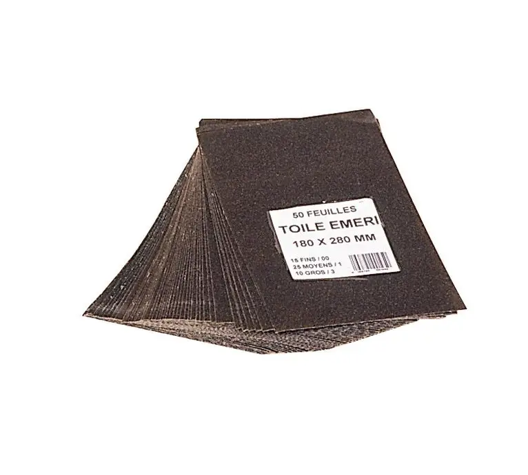 Toile Emeri180x280mm /50 Feuillets