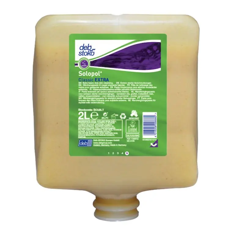 Pâte nettoyante - Mains - Sans solvant - Salissures - 2L