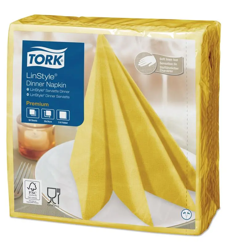 Serviette 39x39 Vs Jaune /50