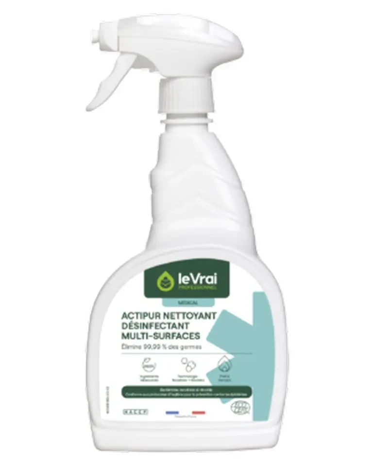 Le Vrai Médical Actipur Nettoyant Désinfectant Multisurfaces PAE /750ml
