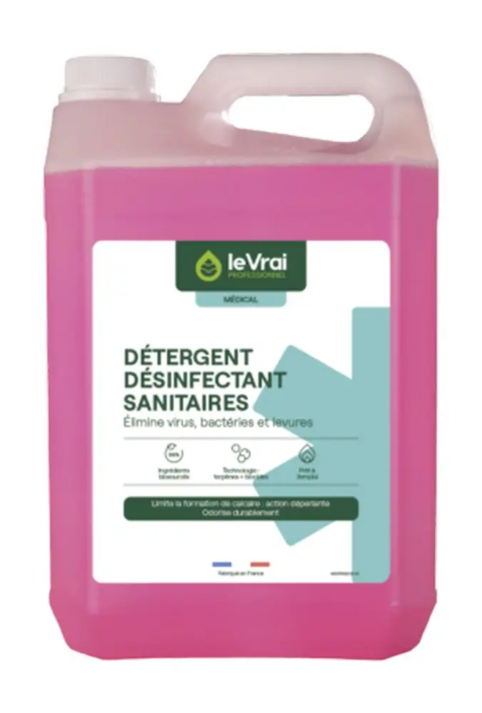 Le Vrai Professionnel Détergent Désinfectant Sanitaire PAE /5l