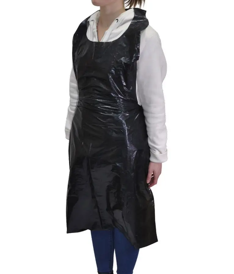 Tablier PE / noir / 20µ /100