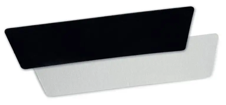 SEMELLE NOIRE DOUBLE ACCROCHE POUR SUPPORT 40CMUnite