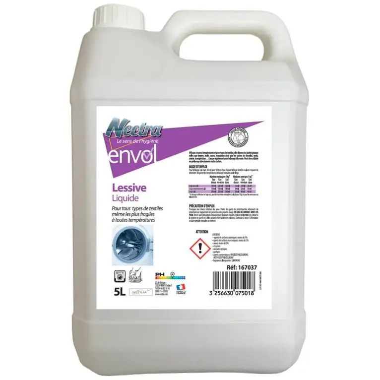 Lessive Textile Liquide Envol /5l