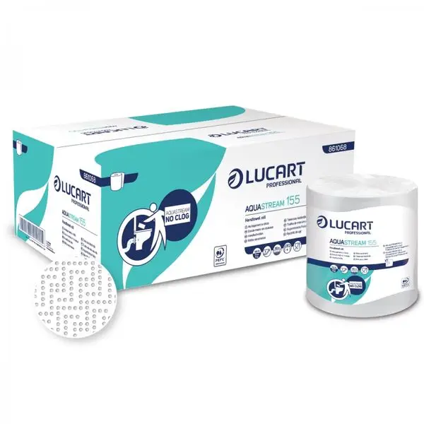 Essuie-Mains Lucart AquaStream 2 Plis 155m/6