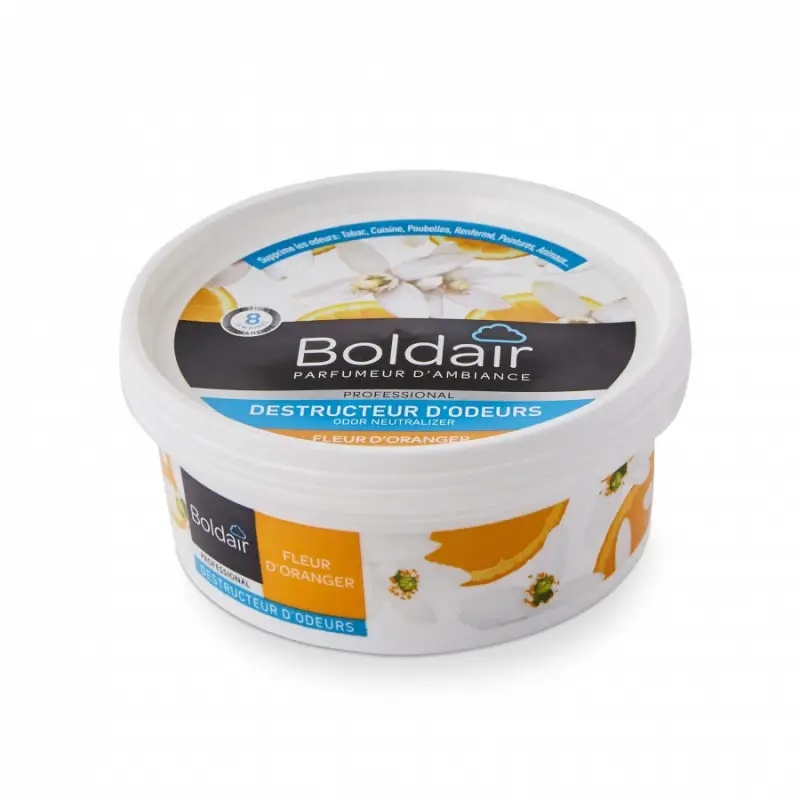 image prévisualisation secondaire : Gel Destructeur d&rsquo;Odeur Boldair Fleur d&rsquo;Oranger /300g