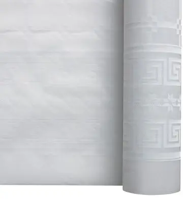 Nappe Blanche Damassée en Rouleau /1,20x50m