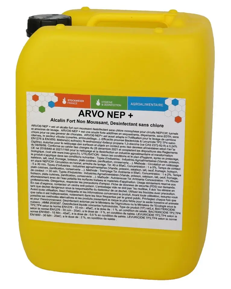 Détergent Alcalin Fort Arvo Net+ /25kg