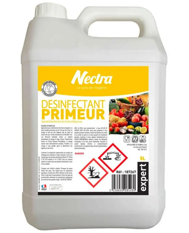 Désinfectant Fruits et Légumes Primeur Expert /5l