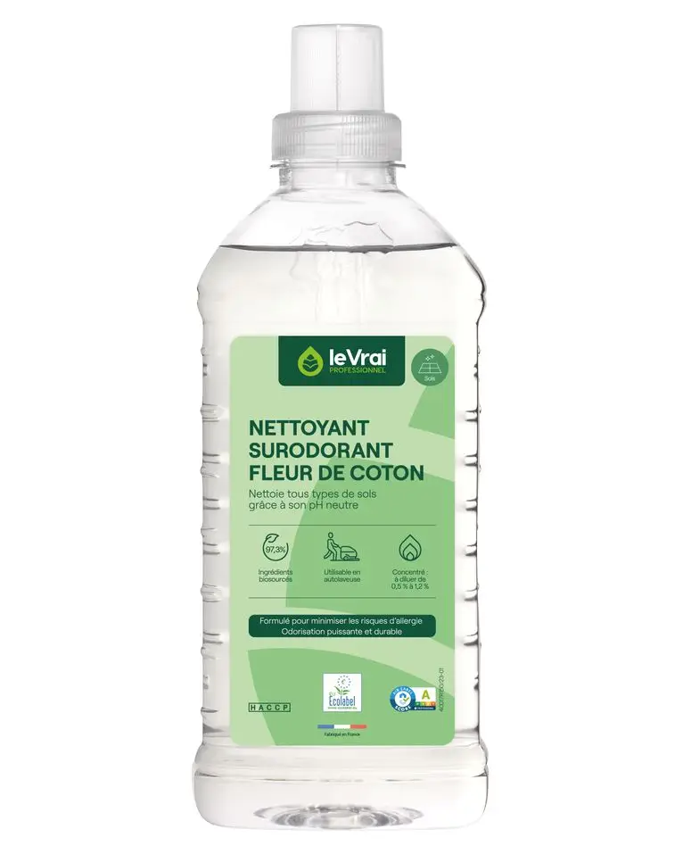 Nettoyant Surodorant Le Vrai Professionnel Fleur de Coton /1l