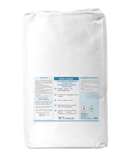 Sel Déneigement Chlorure de Magnésium Ecailles /25kg