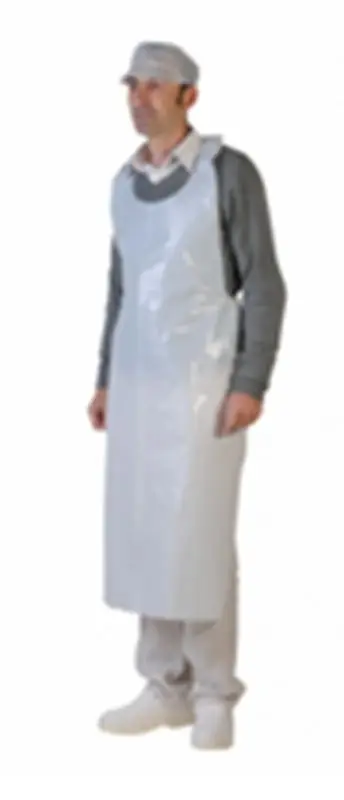 Tablier PE Blanc Gauffré 60µ /250
