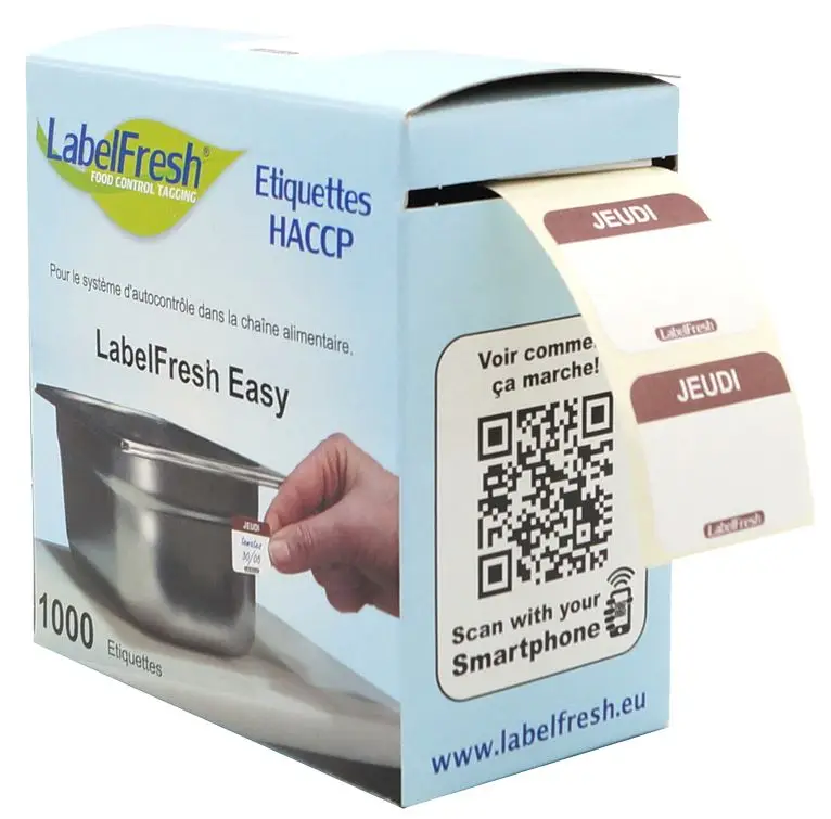 LabelFresh Easy - 1000 labels - jeudi